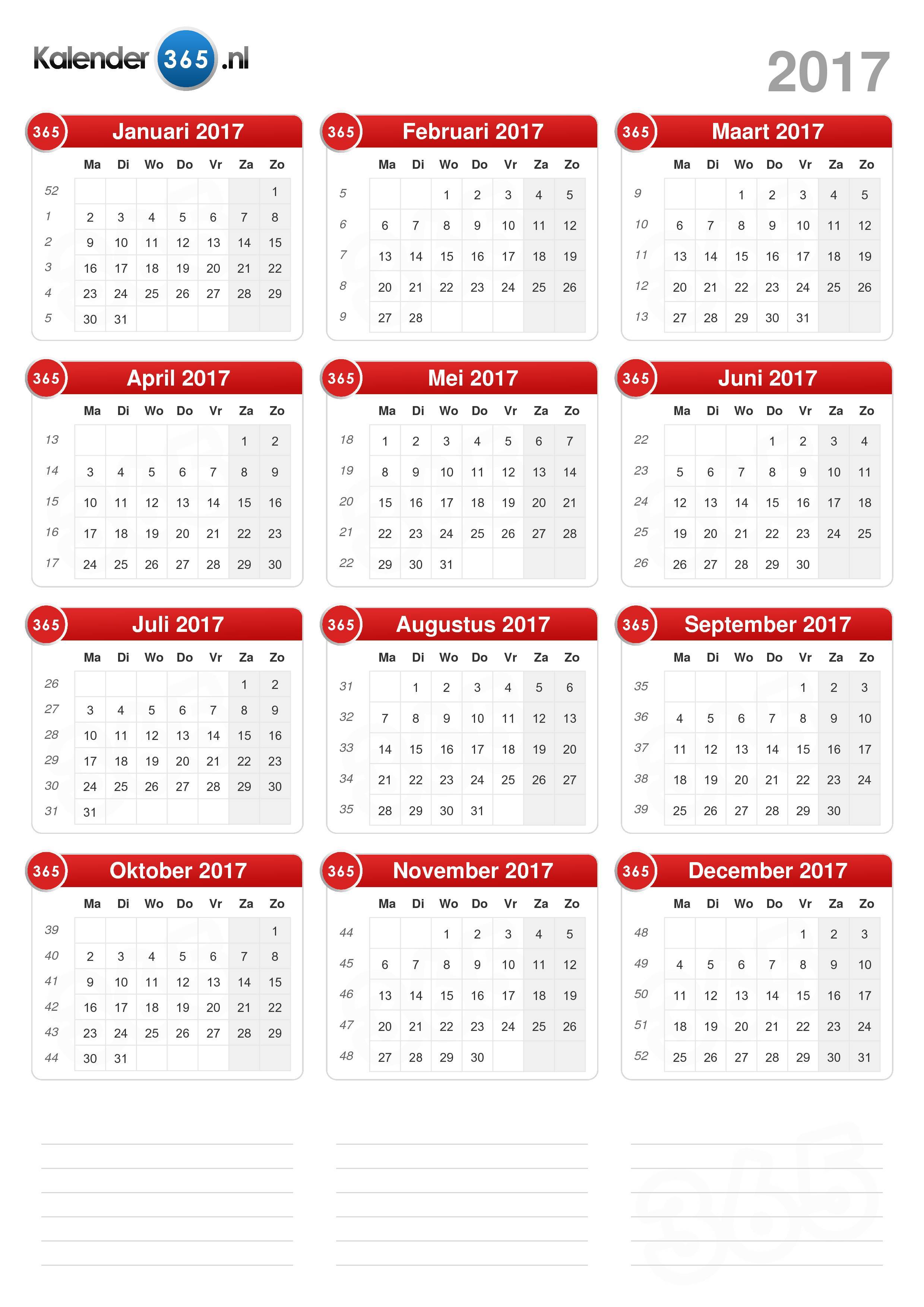 Hoop van Albany pensioen Kalender 2017