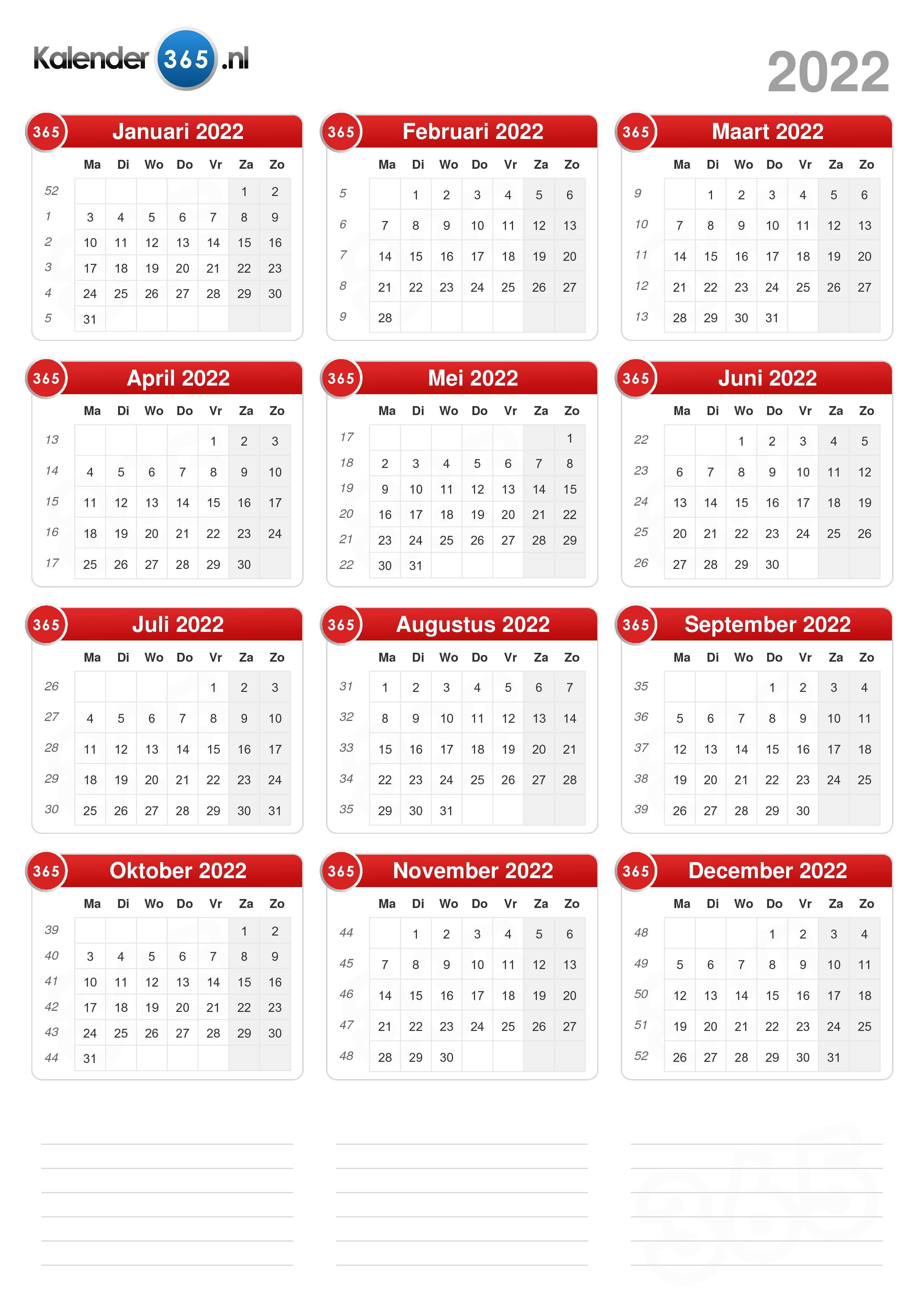 premier maandag Bestuurbaar Kalender 2022
