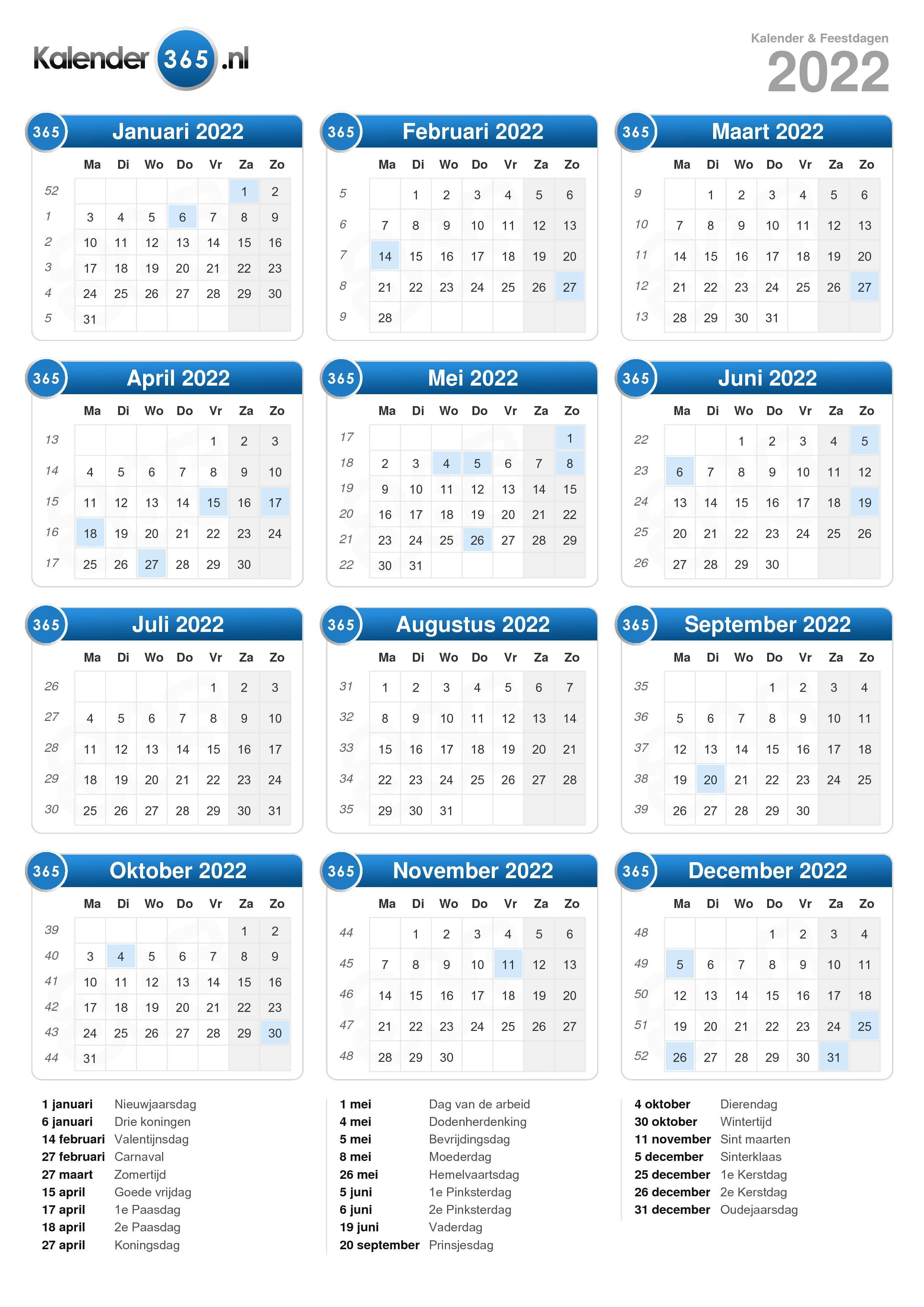 Misverstand Huiskamer Wrak Kalender 2022